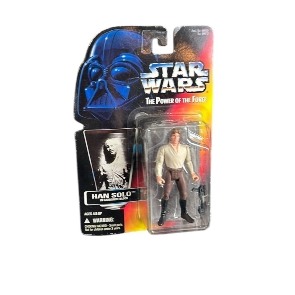 Vintage 1996 Star Wars Han Solo Carbonite Black The Power of The Force Figure